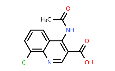 CAS 1352507-70-0 | 4-Acetamido-8-chloroquinoline-3-carboxylic acid