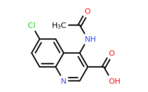 CAS 1352507-77-7 | 4-Acetamido-6-chloroquinoline-3-carboxylic acid
