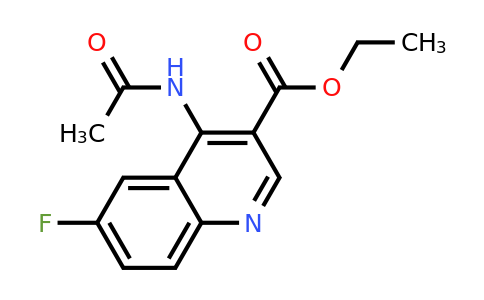 CAS 1352541-61-7 | Ethyl 4-acetamido-6-fluoroquinoline-3-carboxylate