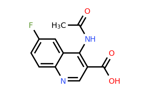 CAS 1352541-90-2 | 4-Acetamido-6-fluoroquinoline-3-carboxylic acid