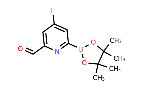 (4-Fluoro-6-formylpyridin-2-YL)boronic acid pinacol ester