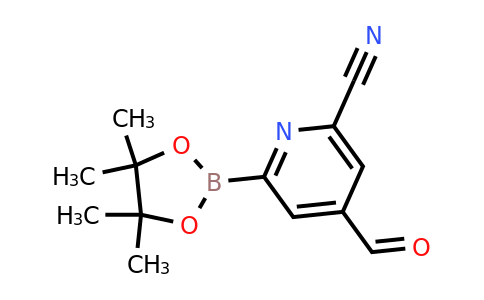 CAS 1352819-88-5 | (6-Cyano-4-formylpyridin-2-YL)boronic acid pinacol ester