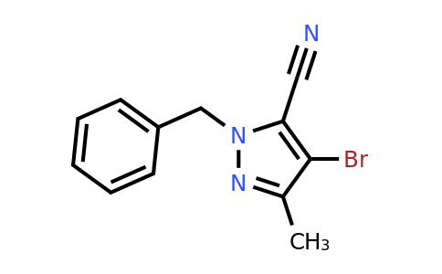 CAS 1352925-64-4 | 2-benzyl-4-bromo-5-methyl-pyrazole-3-carbonitrile