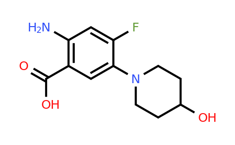 CAS 1353101-35-5 | 2-Amino-4-fluoro-5-(4-hydroxy-piperidin-1-yl)-benzoic acid