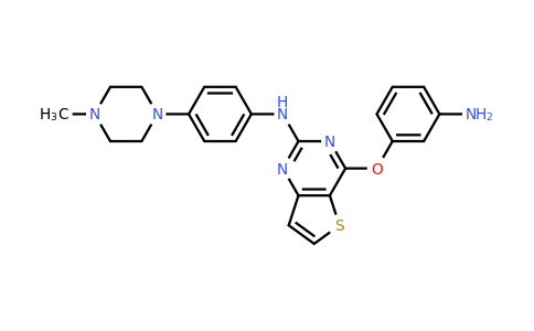 CAS 1353553-09-9 | 4-(3-aminophenoxy)-N-[4-(4-methylpiperazin-1-yl)phenyl]thieno[3,2-d]pyrimidin-2-amine