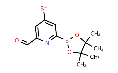 CAS 1353582-06-5 | (4-Bromo-6-formylpyridin-2-YL)boronic acid pinacol ester