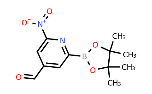 CAS 1353583-69-3 | (4-Formyl-6-nitropyridin-2-YL)boronic acid pinacol ester