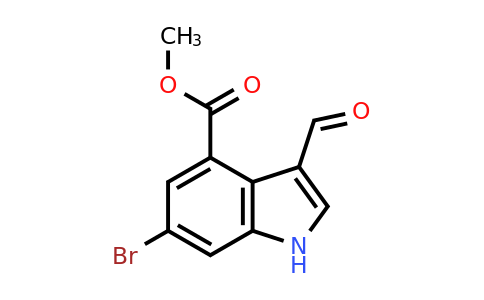 CAS 1353636-63-1 | methyl 6-bromo-3-formyl-1H-indole-4-carboxylate