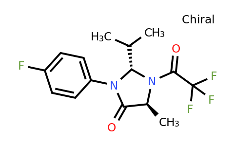 CAS 1353780-20-7 | (2R,5S)-1-(2,2,2-trifluoroacetyl)-3-(4-fluorophenyl)-2-isopropyl-5-methylimidazolidin-4-one