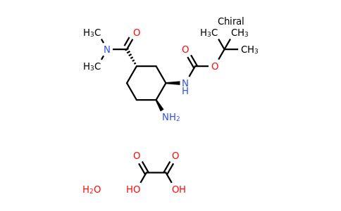 CAS 1353893-22-7 | tert-butyl N-[(1R,2S,5S)-2-amino-5-(dimethylcarbamoyl)cyclohexyl]carbamate oxalate hydrate