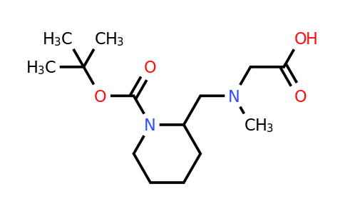 CAS 1353943-48-2 | 2-(((1-(tert-Butoxycarbonyl)piperidin-2-yl)methyl)(methyl)amino)acetic acid