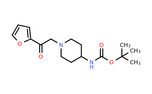 CAS 1353946-44-7 | tert-Butyl (1-(2-(furan-2-yl)-2-oxoethyl)piperidin-4-yl)carbamate