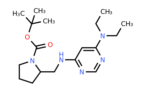 CAS 1353947-59-7 | tert-Butyl 2-(((6-(diethylamino)pyrimidin-4-yl)amino)methyl)pyrrolidine-1-carboxylate