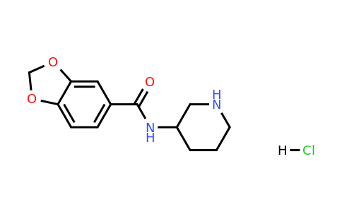 CAS 1353951-66-2 | N-(Piperidin-3-yl)benzo[d][1,3]dioxole-5-carboxamide hydrochloride