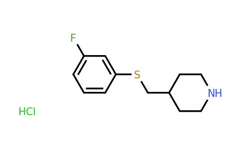 CAS 1353963-00-4 | 4-(((3-Fluorophenyl)thio)methyl)piperidine hydrochloride