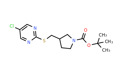 CAS 1353972-20-9 | tert-Butyl 3-(((5-chloropyrimidin-2-yl)thio)methyl)pyrrolidine-1-carboxylate