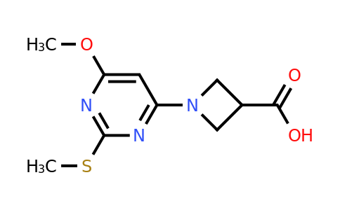 CAS 1353977-93-1 | 1-(6-Methoxy-2-(methylthio)pyrimidin-4-yl)azetidine-3-carboxylic acid