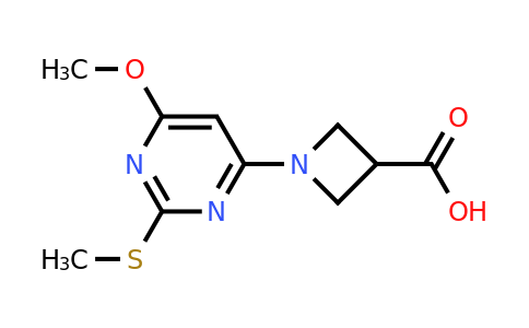 1-(6-Methoxy-2-(methylthio)pyrimidin-4-yl)azetidine-3-carboxylic acid