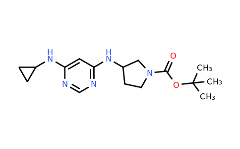 CAS 1353980-52-5 | tert-Butyl 3-((6-(cyclopropylamino)pyrimidin-4-yl)amino)pyrrolidine-1-carboxylate