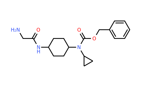 CAS 1353981-85-7 | Benzyl (4-(2-aminoacetamido)cyclohexyl)(cyclopropyl)carbamate
