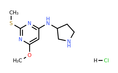 CAS 1353985-32-6 | 6-Methoxy-2-(methylthio)-N-(pyrrolidin-3-yl)pyrimidin-4-amine hydrochloride