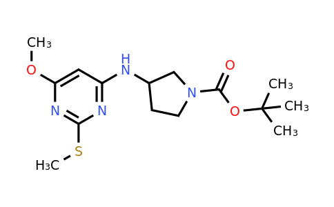 CAS 1353987-53-7 | tert-Butyl 3-((6-methoxy-2-(methylthio)pyrimidin-4-yl)amino)pyrrolidine-1-carboxylate