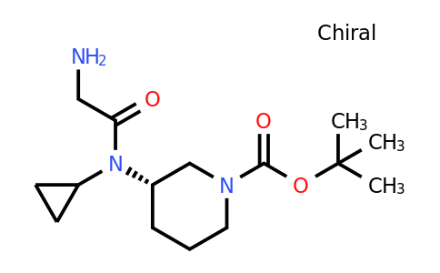 CAS 1353992-90-1 | (S)-tert-Butyl 3-(2-amino-N-cyclopropylacetamido)piperidine-1-carboxylate