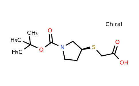 CAS 1353994-43-0 | (S)-2-((1-(tert-Butoxycarbonyl)pyrrolidin-3-yl)thio)acetic acid