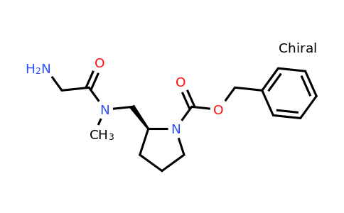 CAS 1353995-05-7 | (S)-Benzyl 2-((2-amino-N-methylacetamido)methyl)pyrrolidine-1-carboxylate