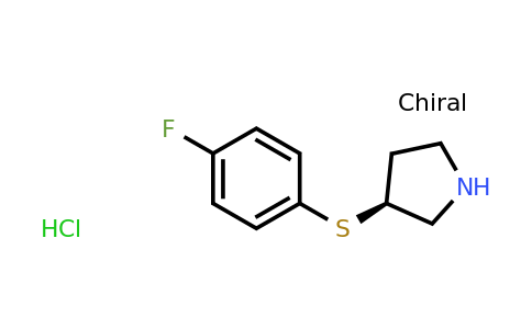 CAS 1353995-35-3 | (S)-3-((4-Fluorophenyl)thio)pyrrolidine hydrochloride