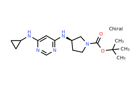 CAS 1353997-36-0 | (R)-tert-Butyl 3-((6-(cyclopropylamino)pyrimidin-4-yl)amino)pyrrolidine-1-carboxylate