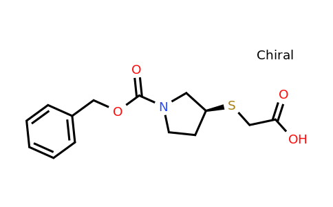 CAS 1353997-91-7 | (S)-2-((1-((Benzyloxy)carbonyl)pyrrolidin-3-yl)thio)acetic acid