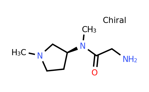 CAS 1353998-28-3 | (S)-2-Amino-N-methyl-N-(1-methylpyrrolidin-3-yl)acetamide