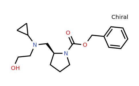 CAS 1354000-70-6 | (S)-Benzyl 2-((cyclopropyl(2-hydroxyethyl)amino)methyl)pyrrolidine-1-carboxylate