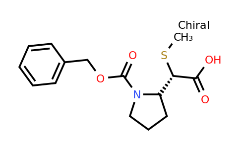 CAS 1354001-01-6 | (2S)-2-(1-((Benzyloxy)carbonyl)pyrrolidin-2-yl)-2-(methylthio)acetic acid