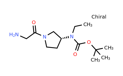 CAS 1354001-98-1 | (R)-tert-Butyl (1-(2-aminoacetyl)pyrrolidin-3-yl)(ethyl)carbamate