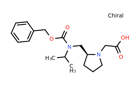 CAS 1354003-33-0 | (S)-2-(2-((((Benzyloxy)carbonyl)(isopropyl)amino)methyl)pyrrolidin-1-yl)acetic acid