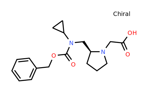 CAS 1354003-34-1 | (S)-2-(2-((((Benzyloxy)carbonyl)(cyclopropyl)amino)methyl)pyrrolidin-1-yl)acetic acid