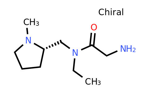 CAS 1354003-54-5 | (S)-2-Amino-N-ethyl-N-((1-methylpyrrolidin-2-yl)methyl)acetamide