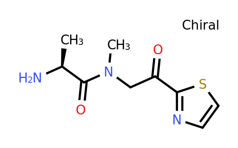 CAS 1354008-26-6 | (S)-2-Amino-N-methyl-N-(2-oxo-2-(thiazol-2-yl)ethyl)propanamide