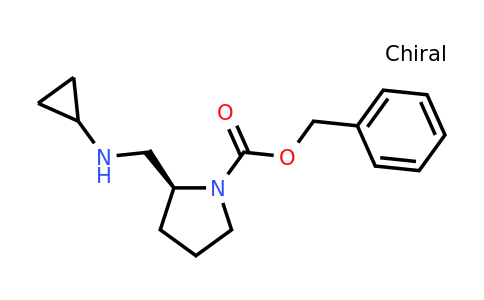 CAS 1354009-70-3 | (S)-Benzyl 2-((cyclopropylamino)methyl)pyrrolidine-1-carboxylate