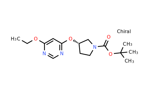 CAS 1354009-71-4 | (S)-tert-Butyl 3-((6-ethoxypyrimidin-4-yl)oxy)pyrrolidine-1-carboxylate