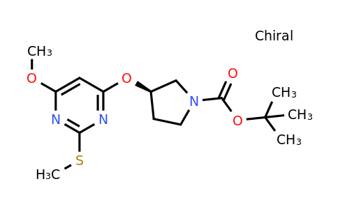 CAS 1354009-81-6 | (R)-tert-Butyl 3-((6-methoxy-2-(methylthio)pyrimidin-4-yl)oxy)pyrrolidine-1-carboxylate