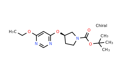 CAS 1354014-71-3 | (R)-tert-butyl 3-((6-ethoxypyrimidin-4-yl)oxy)pyrrolidine-1-carboxylate
