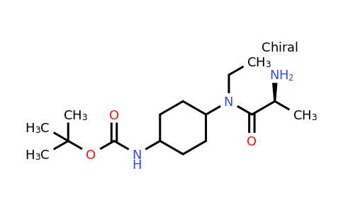 CAS 1354015-50-1 | (S)-tert-Butyl (4-(2-amino-N-ethylpropanamido)cyclohexyl)carbamate