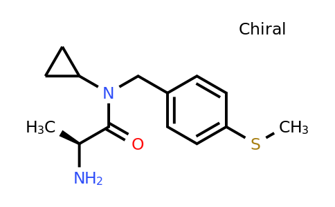 CAS 1354016-10-6 | (S)-2-Amino-N-cyclopropyl-N-(4-(methylthio)benzyl)propanamide