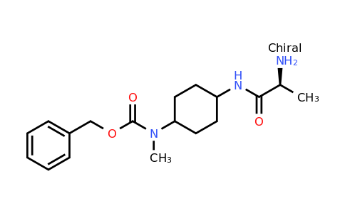 CAS 1354016-23-1 | (S)-Benzyl (4-(2-aminopropanamido)cyclohexyl)(methyl)carbamate