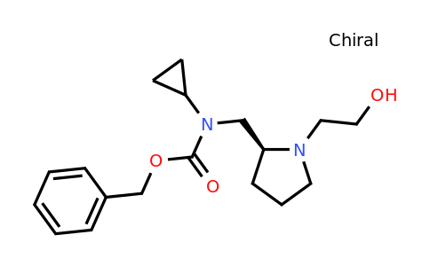 CAS 1354016-26-4 | (S)-Benzyl cyclopropyl((1-(2-hydroxyethyl)pyrrolidin-2-yl)methyl)carbamate