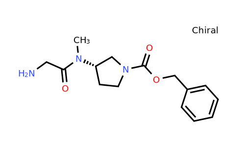 CAS 1354016-92-4 | (S)-Benzyl 3-(2-amino-N-methylacetamido)pyrrolidine-1-carboxylate
