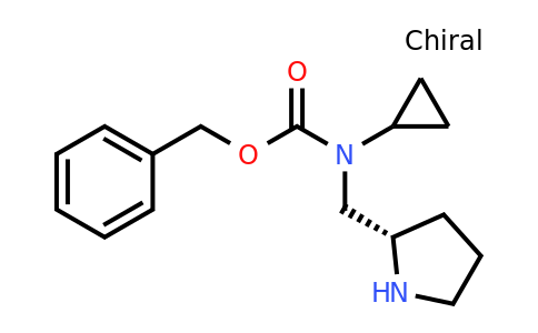 CAS 1354017-97-2 | (S)-Benzyl cyclopropyl(pyrrolidin-2-ylmethyl)carbamate